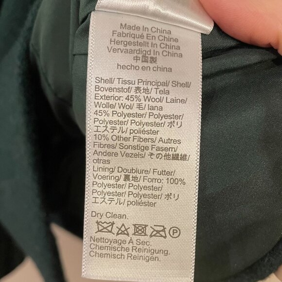 Last Chance! New J.Crew Wool Blend City Cocoon Coat Forest Green 10, M $238 - Picture 8 of 9